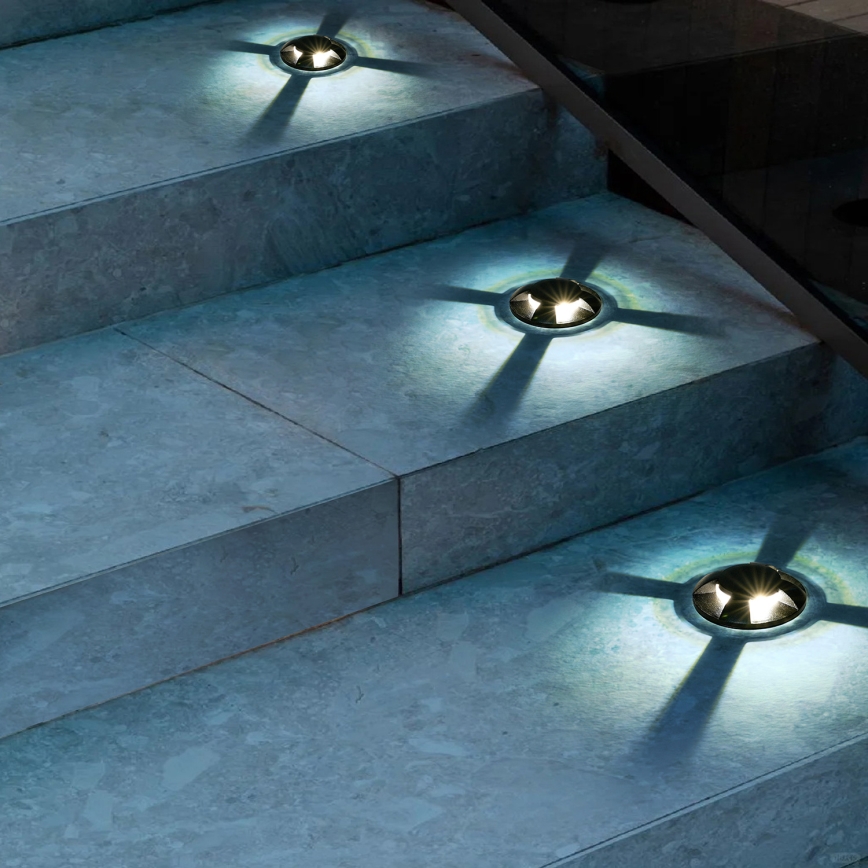Brilagi - LED buiten oprijdbaar grondarmatuur GROUNDRAY LED/1W/230V zwart IP67