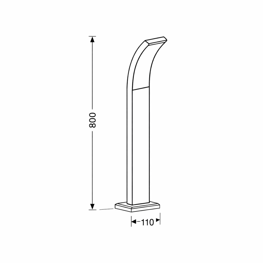Brilagi - LED Buitenlamp ARCELO LED/9W/230V 50 cm IP44