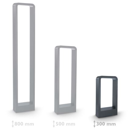 Brilagi - LED Buitenlamp BARI LED/7W/230V 3000/4000/6000K antraciet IP54 30 cm