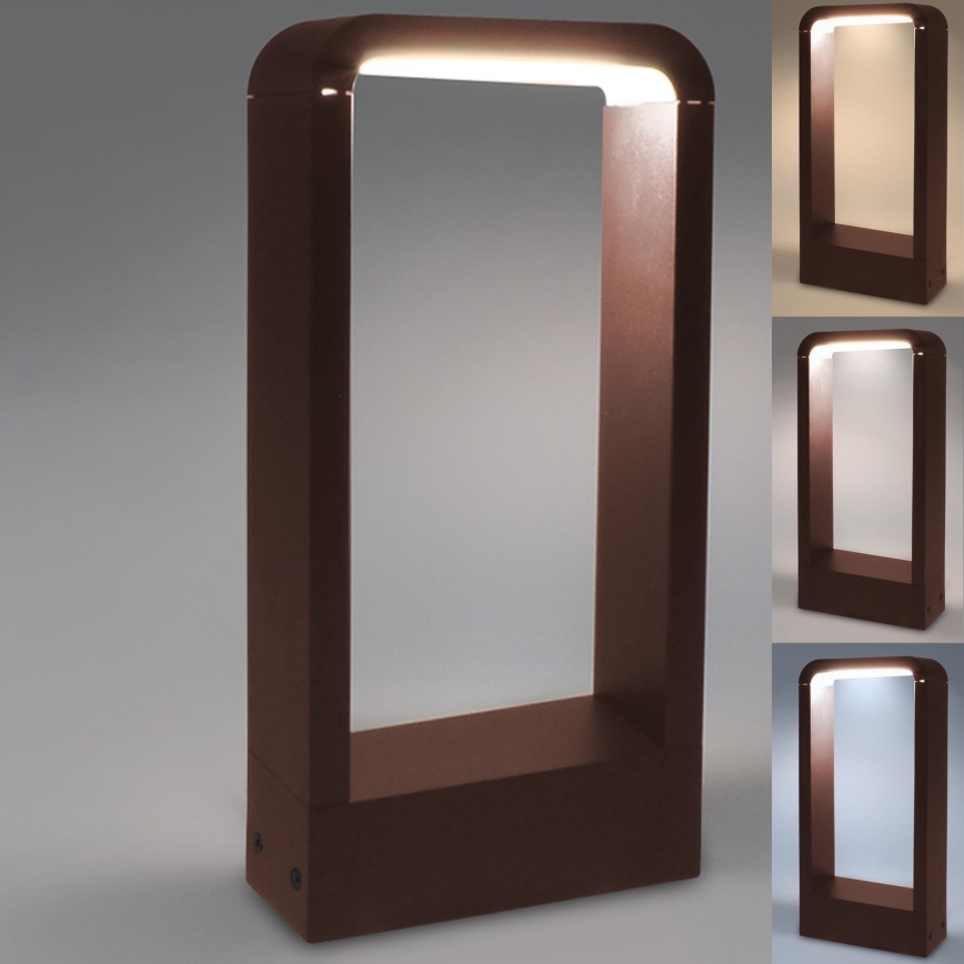 Brilagi - LED buitenlamp BARI LED/7W/230V 3000/4000/6000K bruin IP54 30 cm