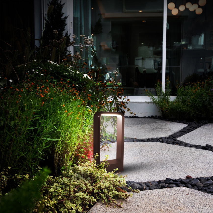 Brilagi - LED buitenlamp BARI LED/7W/230V 3000/4000/6000K bruin IP54 30 cm