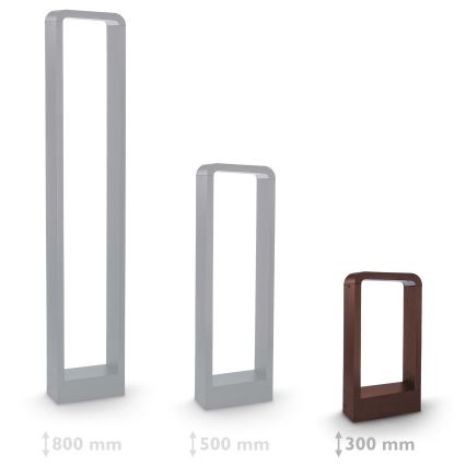 Brilagi - LED buitenlamp BARI LED/7W/230V 3000/4000/6000K bruin IP54 30 cm