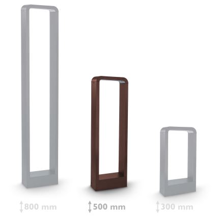 Brilagi - LED-buitenlamp BARI LED/7W/230V 3000/4000/6000K bruin IP54 50 cm