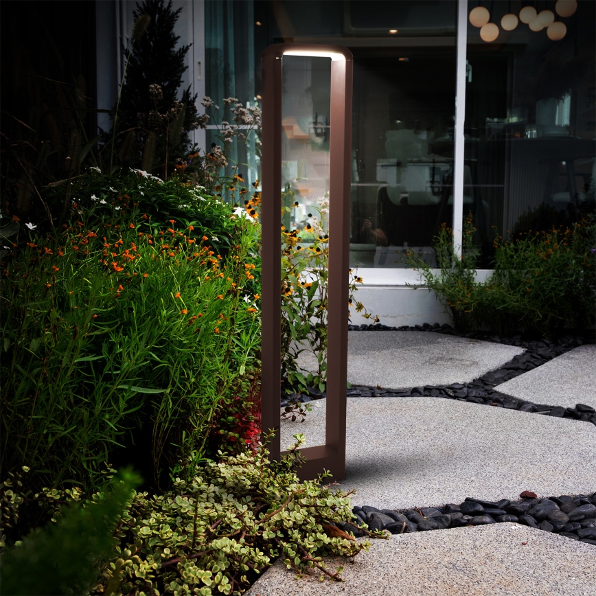 Brilagi - LED buitenlamp BARI LED/7W/230V 3000/4000/6000K bruin IP54 80 cm