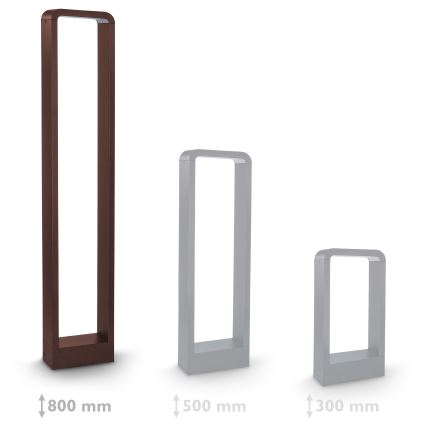 Brilagi - LED buitenlamp BARI LED/7W/230V 3000/4000/6000K bruin IP54 80 cm