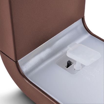 Brilagi - LED buitenwandlamp BARI LED/7W/230V 3000/4000/6000K bruin IP54