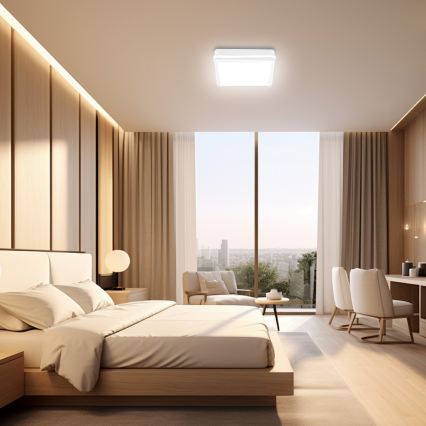 Brilagi - LED buitenlamp BENE LED/18W/230V 22x22 cm wit IP54