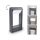 Brilagi - LED Buitenlamp CROTONE LED/7W/230V antraciet IP54 30 cm