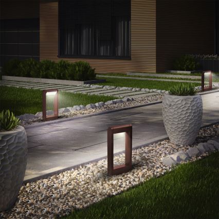 Brilagi - LED buitenlamp CROTONE LED/7W/230V bruin IP54 30 cm