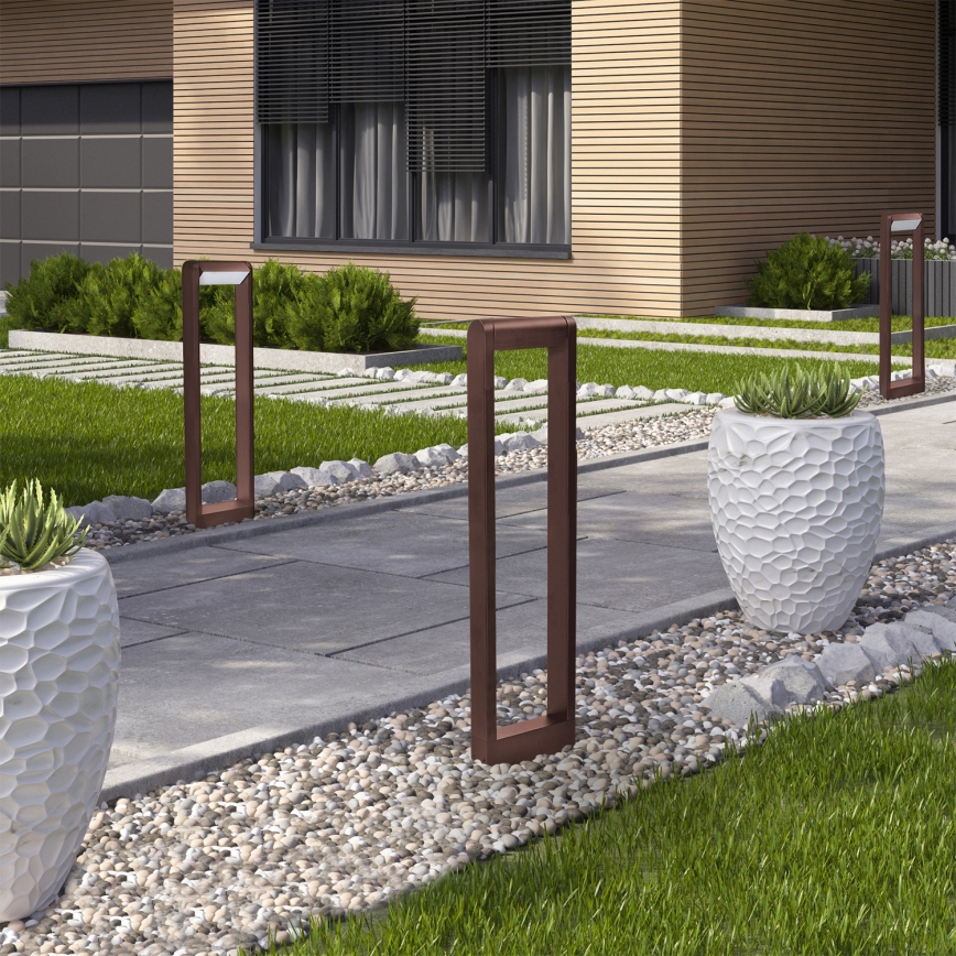 Brilagi - LED buitenlamp CROTONE LED/7W/230V bruin IP54 80 cm