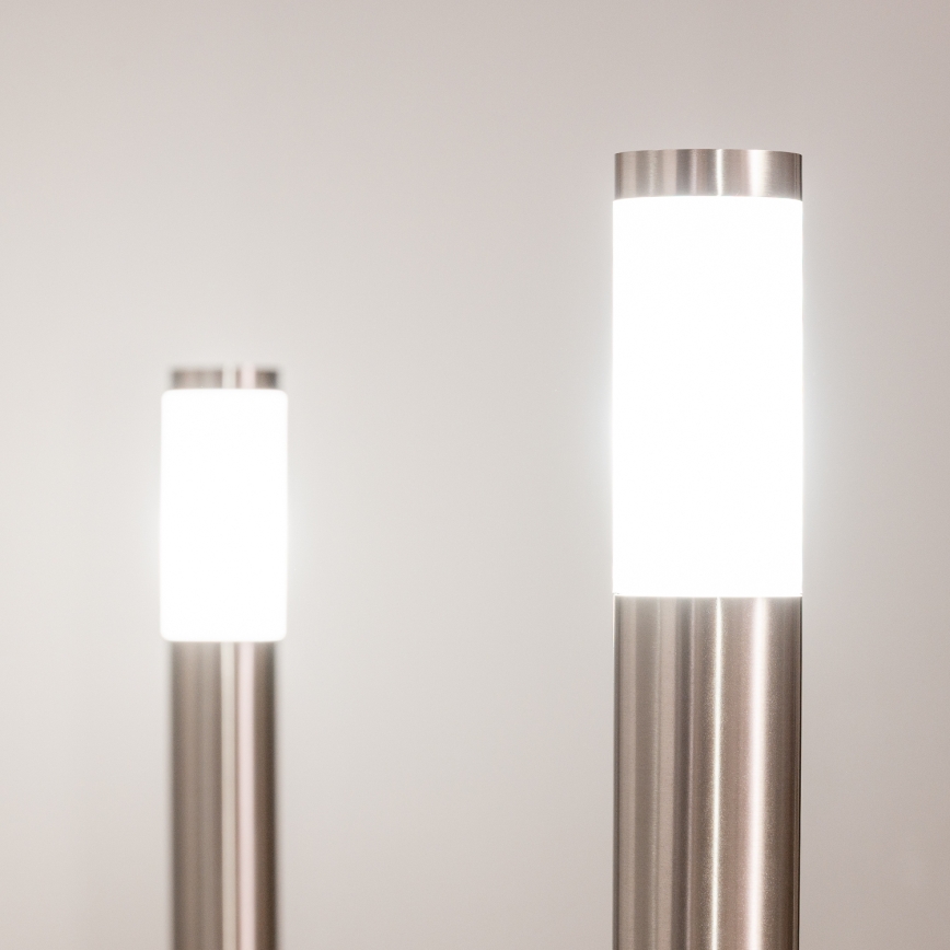 BRILAGI - LED-buitenlamp met stopcontact ELIA 1x E27/7W/230V 4000K IP44 50 cm mat chroom