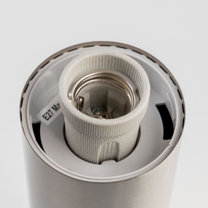 BRILAGI - LED-buitenlamp met stopcontact ELIA 1x E27/7W/230V 4000K IP44 50 cm mat chroom