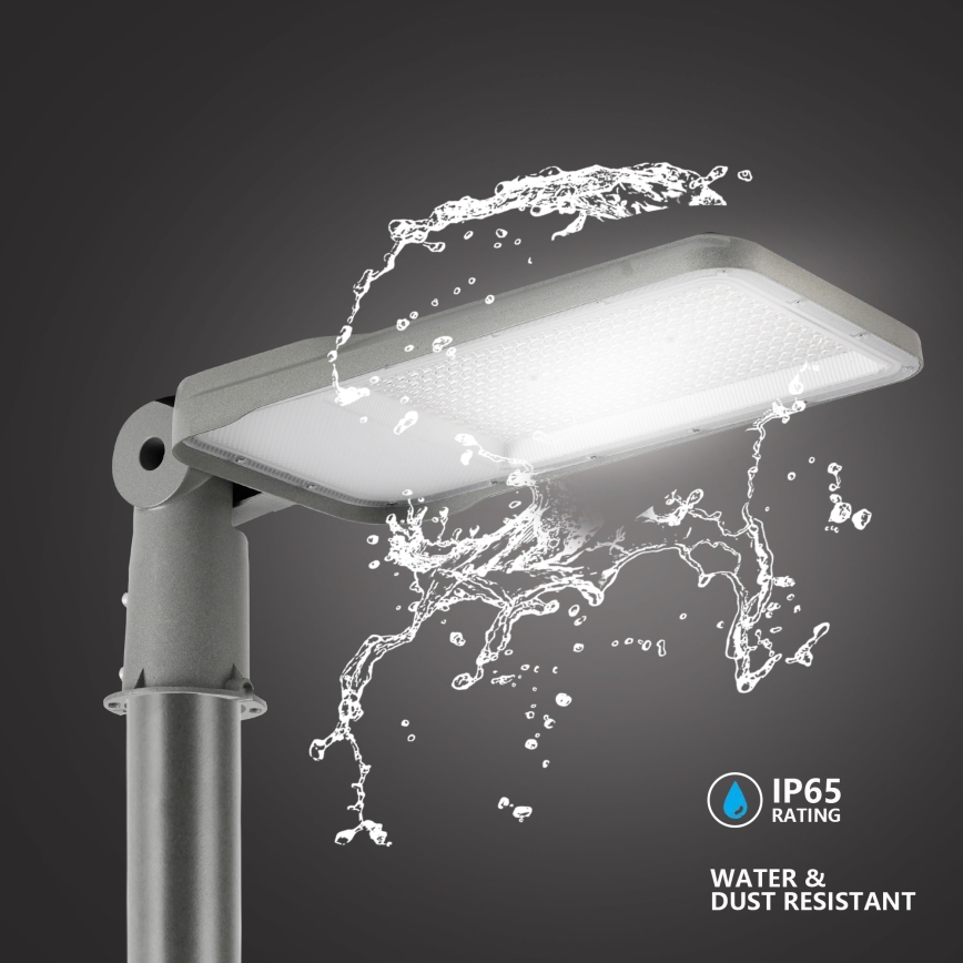 Brilagi - LED straatlantaarn voor buiten met mast en scharnier 3 m URBANLIGHT LED/200W/230V grijs IP65