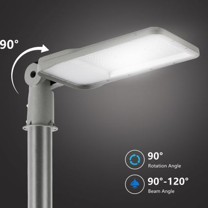 Brilagi - LED straatlantaarn voor buiten met mast en scharnier 3 m URBANLIGHT LED/200W/230V grijs IP65