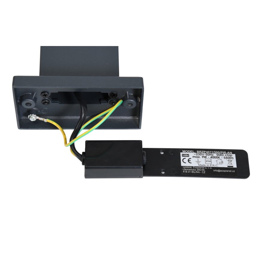Brilagi - LED Buitenlamp met een sensor ARCELO LED/9W/230V 50 cm IP44