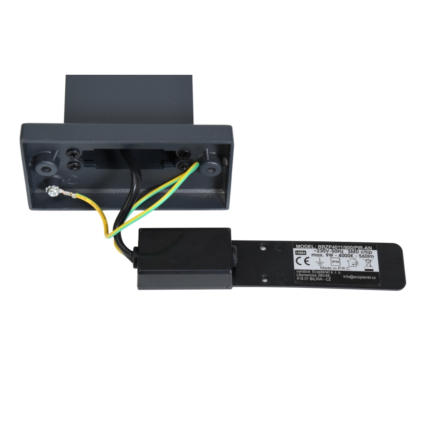 Brilagi - LED Buitenlamp met een sensor ARCELO LED/9W/230V 80 cm IP44