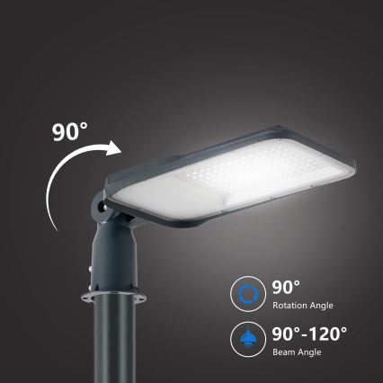 Brilagi - LED straatlamp voor buiten met 3 m paal en scharnier URBANLIGHT LED/100W/230V antraciet IP65