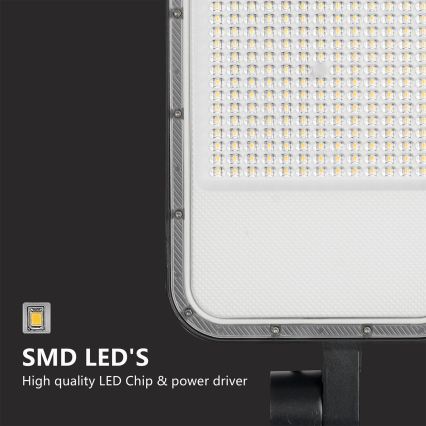 Brilagi - LED straatlamp voor buiten met 3 m paal en scharnier URBANLIGHT LED/200W/230V zwart IP65