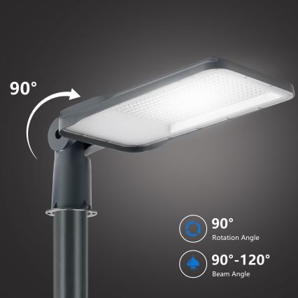 Brilagi - LED straatlantaarn voor buiten met 4 m paal en scharnier URBANLIGHT LED/200W/230V antraciet IP65