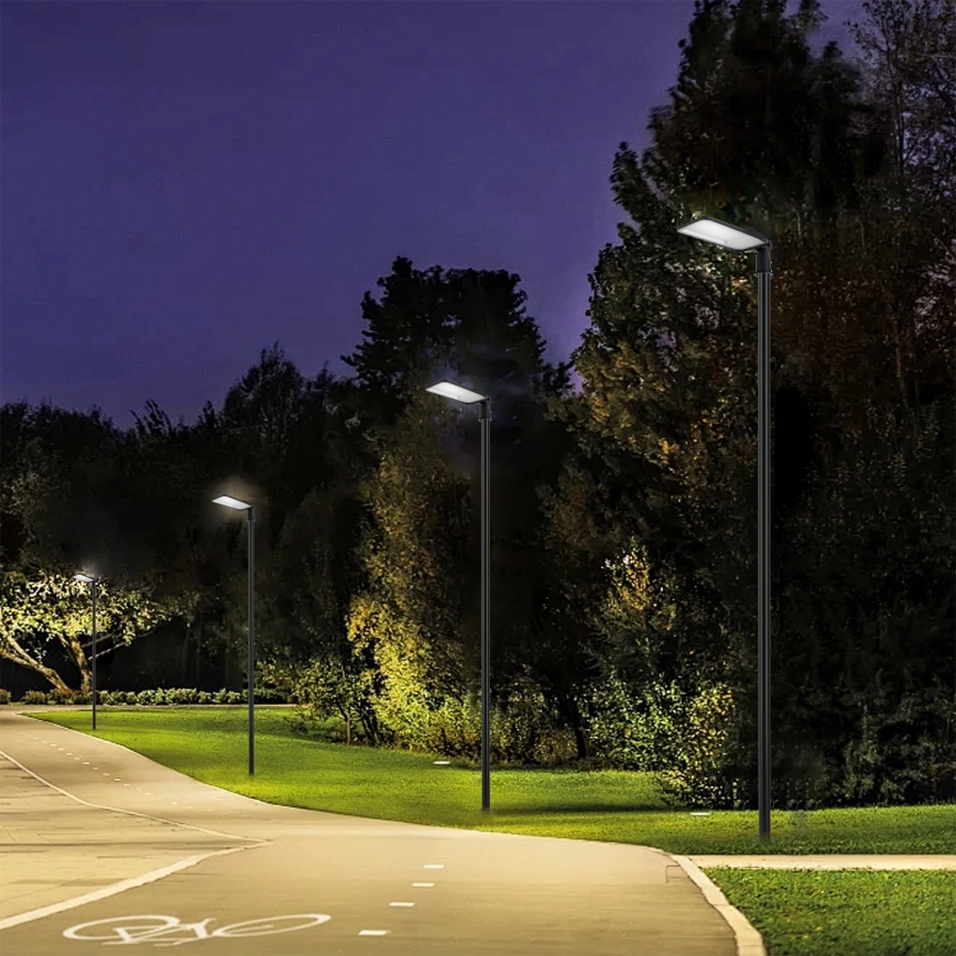 Brilagi - LED straatlantaarn voor buiten met 4 m paal en scharnier URBANLIGHT LED/200W/230V zwart IP65