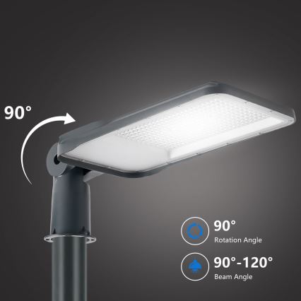 Brilagi - LED buitenstraatlamp met 5 m paal en scharnier URBANLIGHT LED/200W/230V antraciet IP65