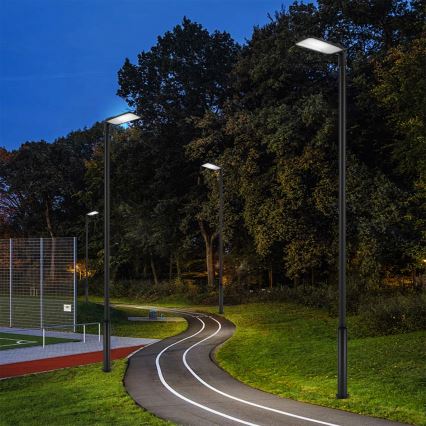 Brilagi - LED straatlamp voor buiten met 5 m paal en draaibare koppeling URBANLIGHT LED/200W/230V zwart IP65