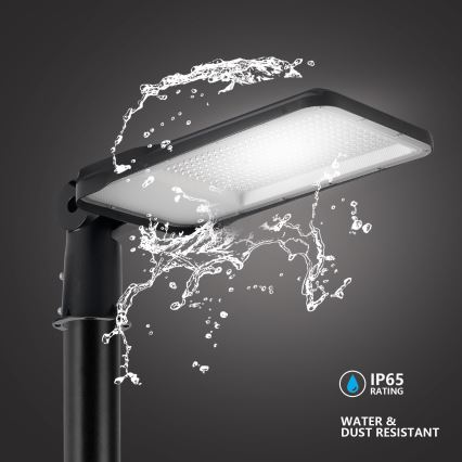 Brilagi - LED straatlamp voor buiten met 5 m paal en draaibare koppeling URBANLIGHT LED/200W/230V zwart IP65