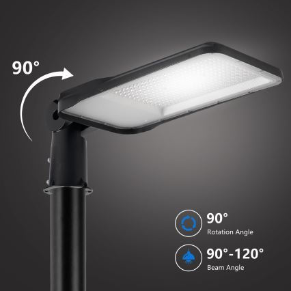 Brilagi - LED straatlamp voor buiten met 5 m paal en draaibare koppeling URBANLIGHT LED/200W/230V zwart IP65