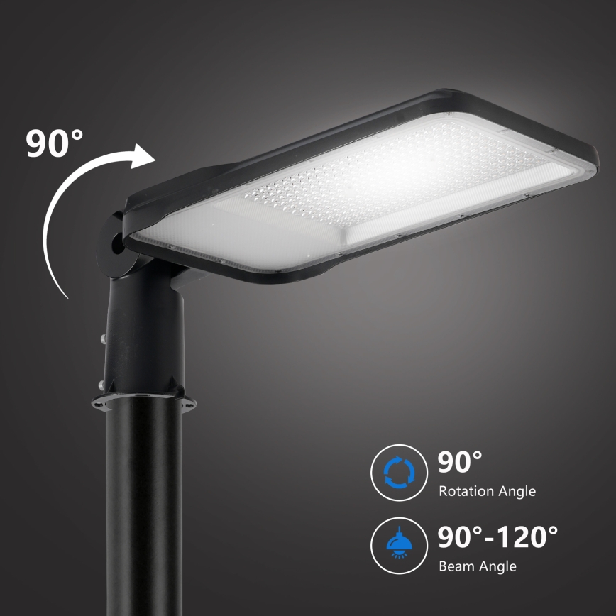Brilagi - LED straatlamp voor buiten met 5 m paal en draaibare koppeling URBANLIGHT LED/200W/230V zwart IP65