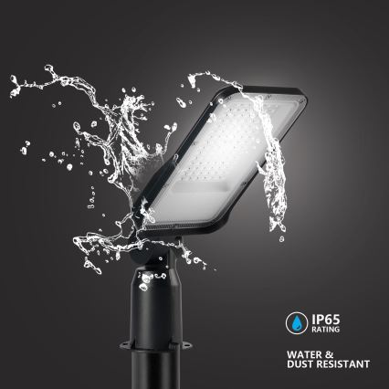 Brilagi - LED-straatlamp voor buiten met 3 m paal en scharnier URBANLIGHT LED/50W/230V zwart IP65