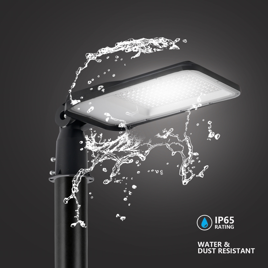 Brilagi - LED straatlamp voor buiten met paal en zwenkbare arm 3 m URBANLIGHT LED/100W/230V zwart IP65