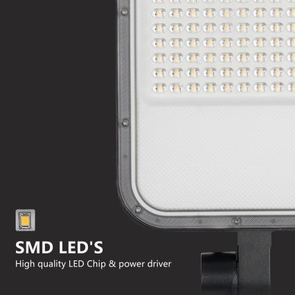 Brilagi - LED straatlamp voor buiten met paal en zwenkbare arm 3 m URBANLIGHT LED/100W/230V zwart IP65