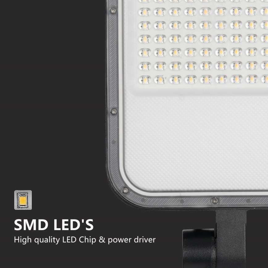 Brilagi - LED straatlamp voor buiten met paal en zwenkbare arm 3 m URBANLIGHT LED/100W/230V zwart IP65