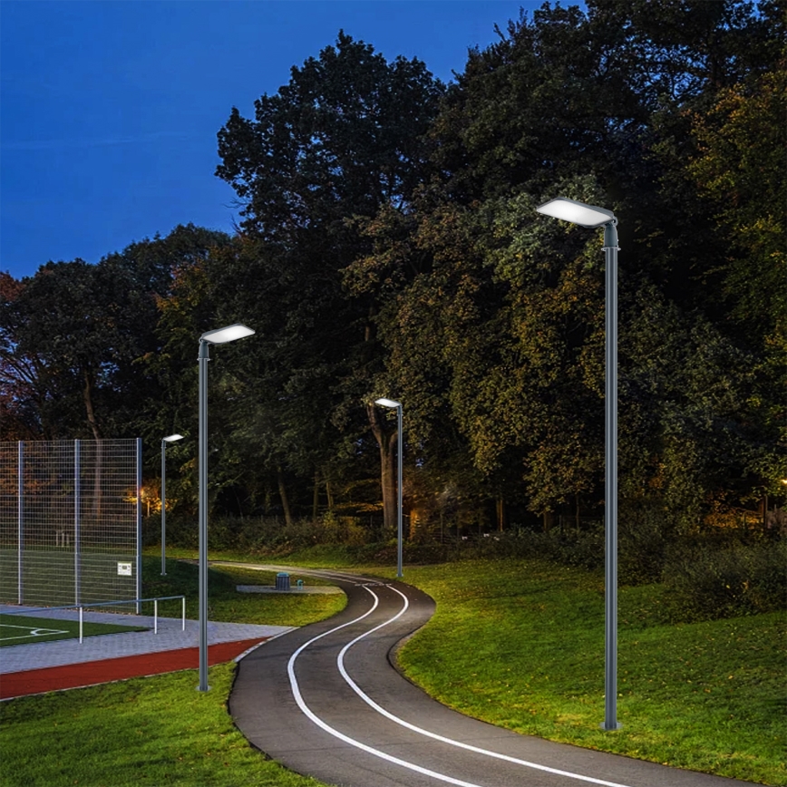 Brilagi - LED buitenstraatlantaarn met 4 m mast en scharnier URBANLIGHT LED/100W/230V antraciet IP65