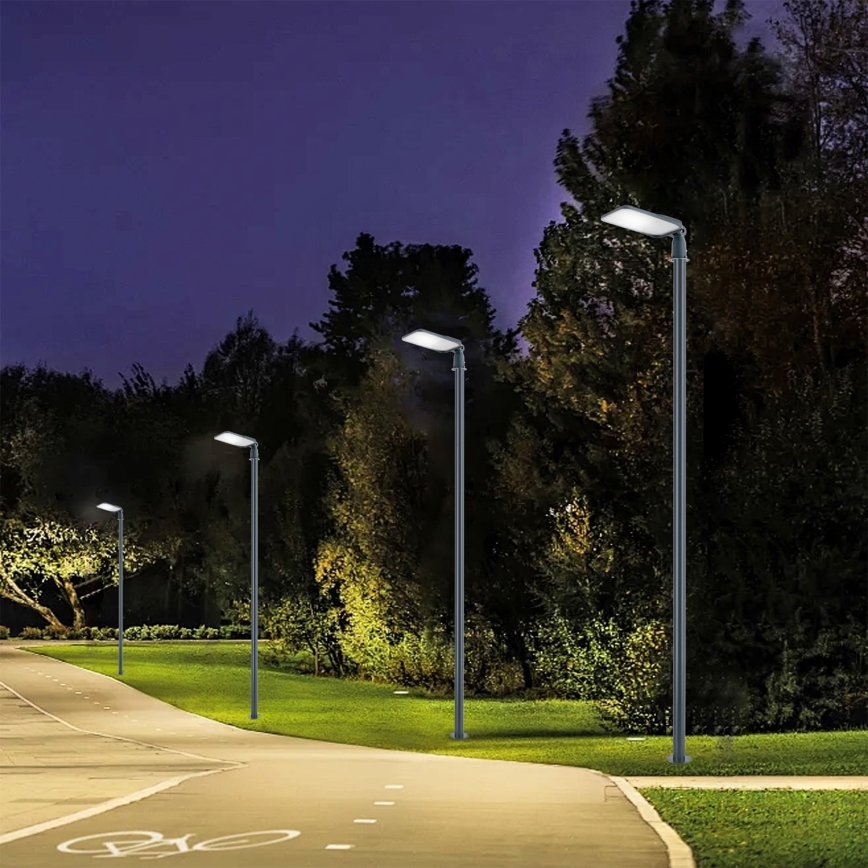 Brilagi - LED buitenstraatlantaarn met 4 m mast en scharnier URBANLIGHT LED/100W/230V antraciet IP65