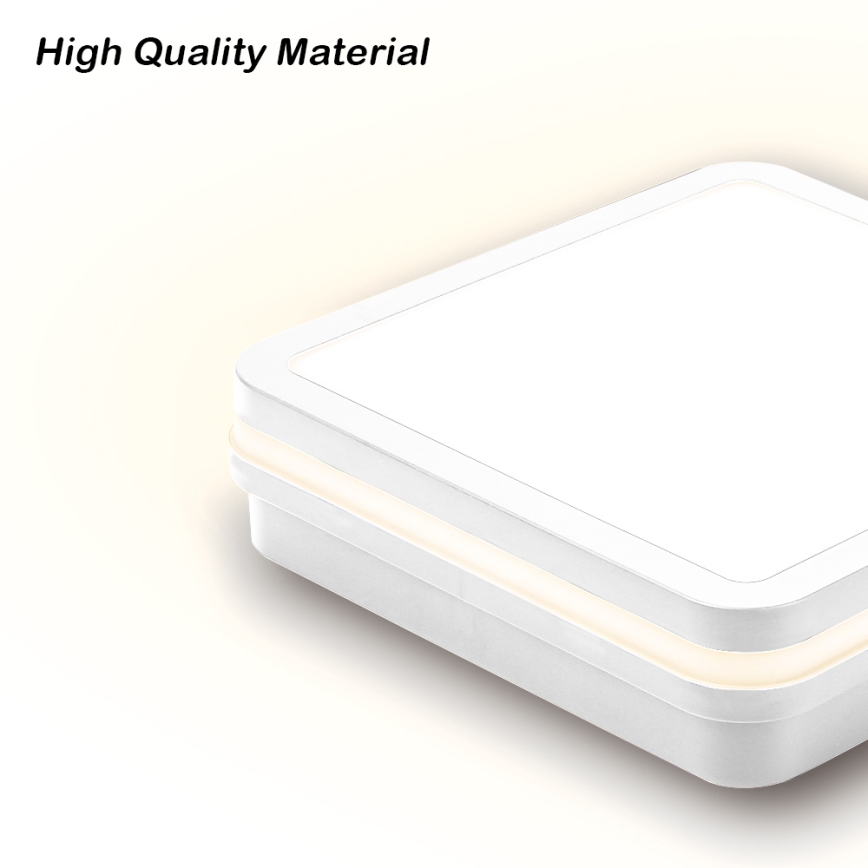 Brilagi - LED buitenlamp met sensor BENE LED/18W/230V 22x22 cm wit IP54