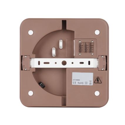 Brilagi - LED plafondlamp voor buiten met sensor BENE LED/24W/230V 26x26 cm bruin IP54