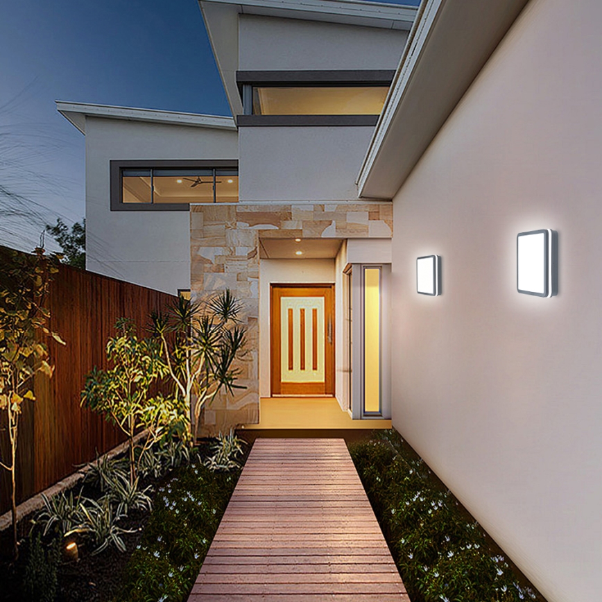 Brilagi - LED Buitenlamp met bewegingssensor BENE LED/24W/230V 26x26 cm antraciet IP54