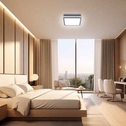 Brilagi - LED Buitenlamp met bewegingssensor BENE LED/24W/230V 26x26 cm antraciet IP54