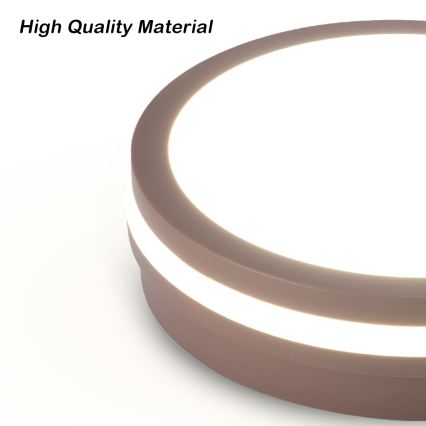 Brilagi - LED buitenlamp met sensor BENE LED/24W/230V Ø 26 cm bruin IP54