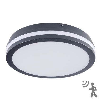 Brilagi - LED-buitenlamp met sensor BENE LED/24W/230V Ø 26 cm antraciet IP54