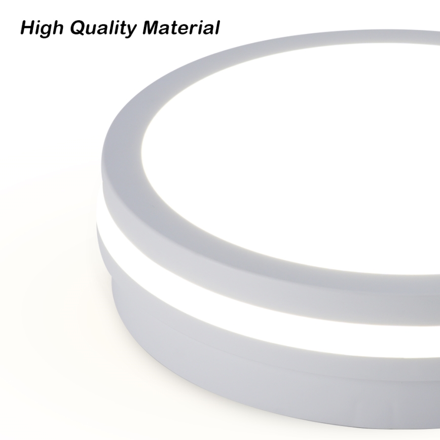 Brilagi - LED buitenplafondlamp met sensor BENE LED/24W/230V Ø 26 cm wit IP54