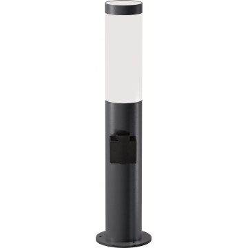 Brilagi - LED buitenlamp met stopcontact ELIA 1xE27/7W/230V 4000K IP44 50 cm antraciet