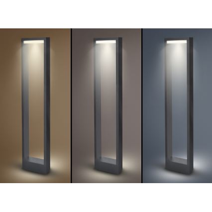 Brilagi - LED Buitenlamp RAGUSA LED/7W/230V 3000/4000/6000K antraciet IP54 80 cm