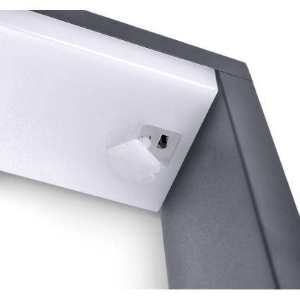 Brilagi - LED Buitenlamp RAGUSA LED/7W/230V 3000/4000/6000K antraciet IP54 80 cm