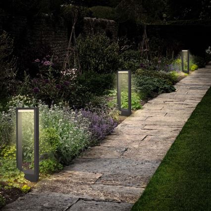 Brilagi - LED Buitenlamp RAGUSA LED/7W/230V 3000/4000/6000K antraciet IP54 50 cm
