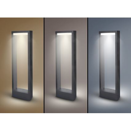 Brilagi - LED Buitenlamp RAGUSA LED/7W/230V 3000/4000/6000K antraciet IP54 50 cm