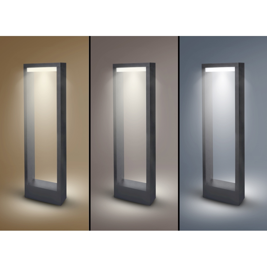 Brilagi - LED Buitenlamp RAGUSA LED/7W/230V 3000/4000/6000K antraciet IP54 50 cm