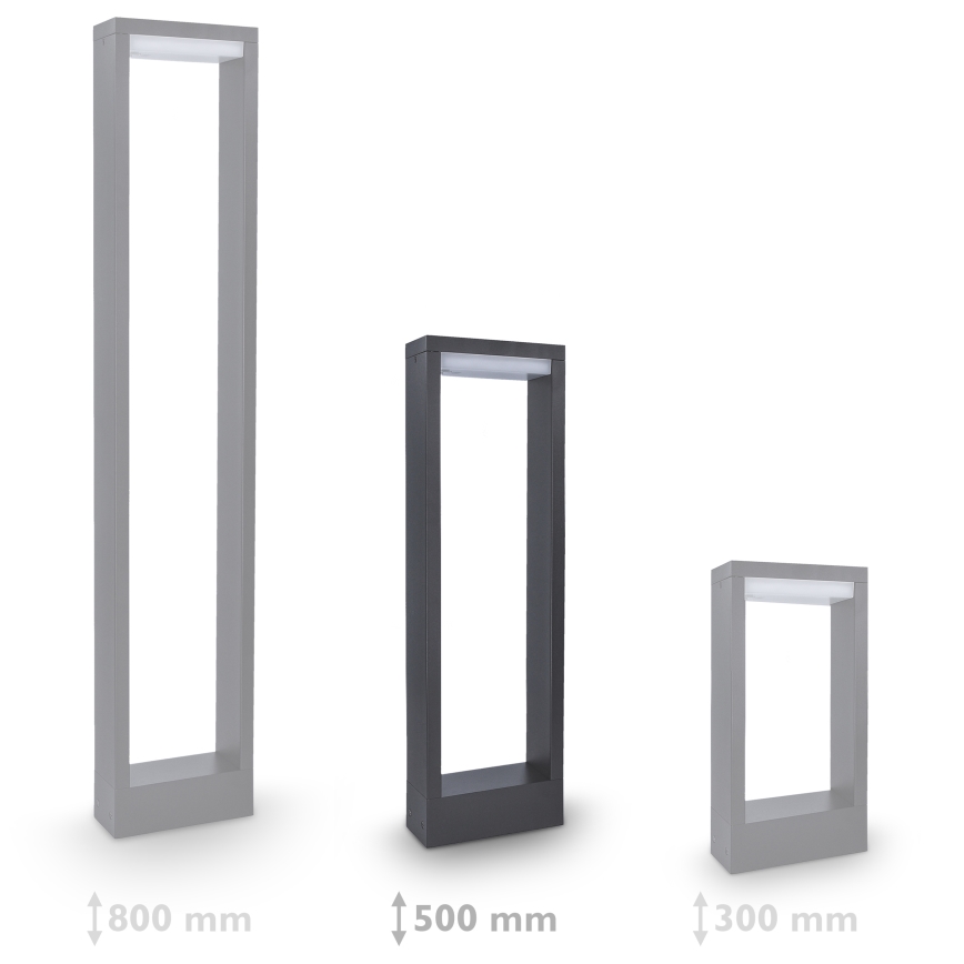 Brilagi - LED Buitenlamp RAGUSA LED/7W/230V 3000/4000/6000K antraciet IP54 50 cm
