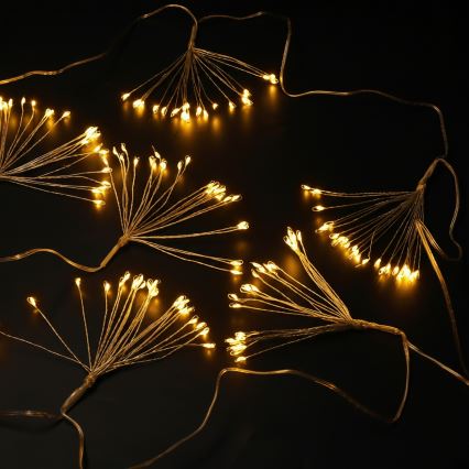 Brilagi - LED-buitenlichtsnoer 150x LED 5 m IP44 warm wit vuurwerk-effect